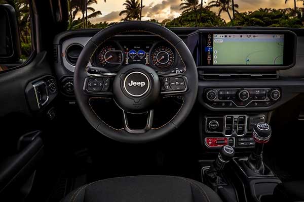 Interior of Jeep in Oahu